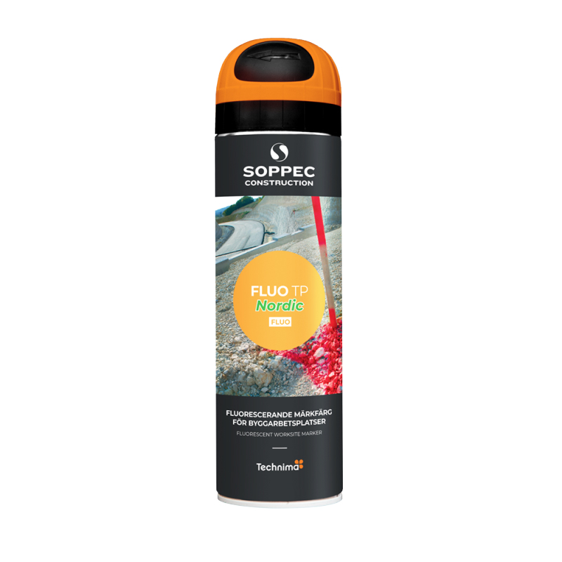Soppec FLUO TP Nordic – fluorescerende merkespray for nordisk klima.