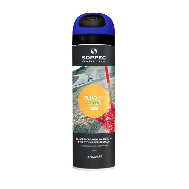 Soppec FLUO TP Nordic – fluorescerende merkespray for nordisk klima.