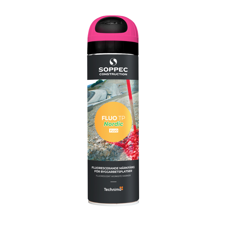 Soppec FLUO TP Nordic – fluorescerende merkespray for nordisk klima.