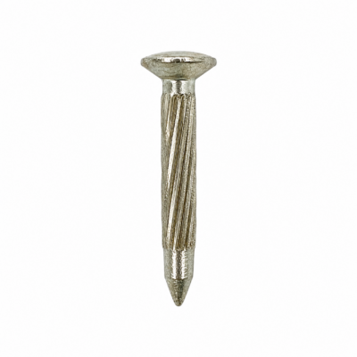 Asfaltspiker med linseformet hode Ø15x50 mm i herdet stål med sentreringspunkt for oppmåling og merking.