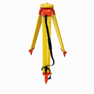 Robust trestativ for teodolitt og totalstasjon, tilsvarende Leica GST20, med justerbar høyde og trekantet topp-plate.