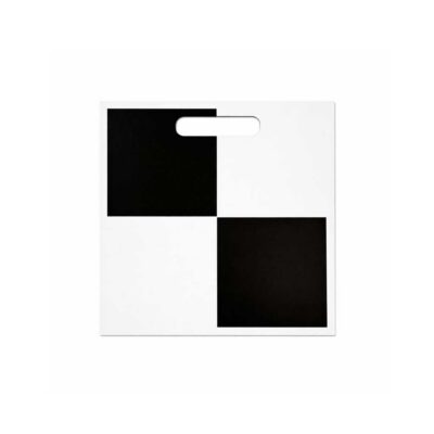 GCP signalplate 30x30 cm med sort hvit kontrast for dronekartlegging