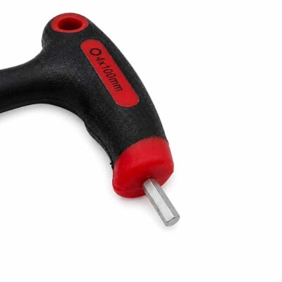 Unbrakonøkkel 4 mm med kulehode og T-håndtak for veggbolt
