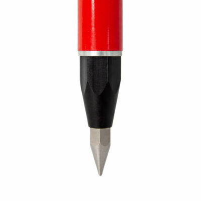 Kort prismestang 50 cm i aluminium med libelle og 5/8 tommer gjenge for oppmåling