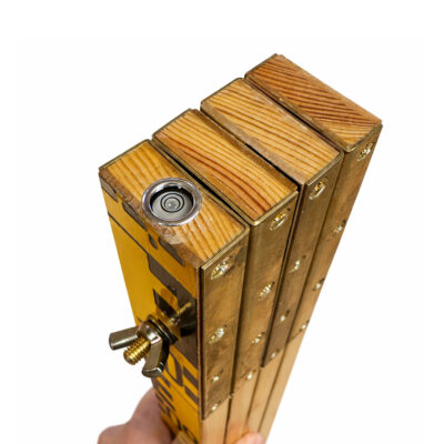 Hultafors nivellerstang 704 4 meter 4-delt med refleks og dobbel gradering