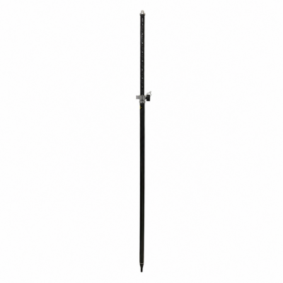 GNSS/GPS-roverstang teleskopisk 1,37–2,45 m i karbonfiber med 5/8 tomme toppgjenge, libelle og utskiftbar spiss.