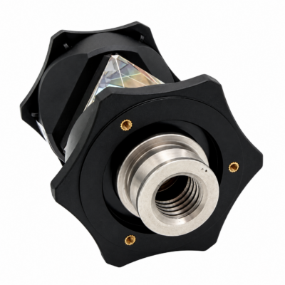 360°/400 gon prisme Topcon ATP1-style med 5/8" gjengefeste i topp og bunn, overgang og polstret veske.