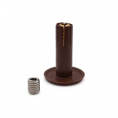 Ekspanderende veggbolt M8 40 mm brun med innvendig gjenge