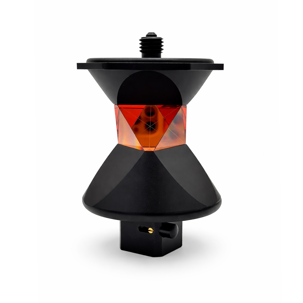 360° / 400 gon prisme med holder i metall - tilsvarende Leica GRZ122