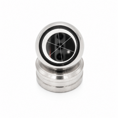Kuleprisme Ø38,1 mm med 1,5″ magnetbase i syrefast stål for monitorering og presisjonsmåling.