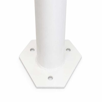 Fastmerkesøyle 120 cm med refleksbånd, 5/8 tomme instrumentgjenge og C4+/C5 pulverlakkert overflate for permanente målepunkter.