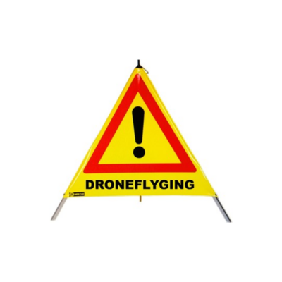 Varseltrekant: DRONEFLYGING