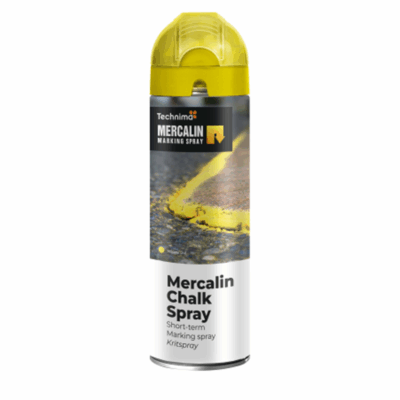 Mercalin kalk krittspray gul - Evensen AS