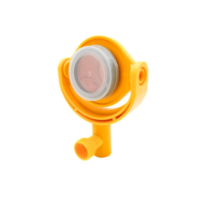 Monitoreringsprisme 38,1 mm Leica-kompatibelt med vribar plastholder og QL hurtigfeste – presist miniprisme for oppmåling og overvåking i felt - Evensen AS