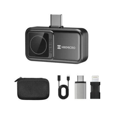 HIKMICRO Mini2 V2 termografikamera koblet til smarttelefon for profesjonell varmeinspeksjon