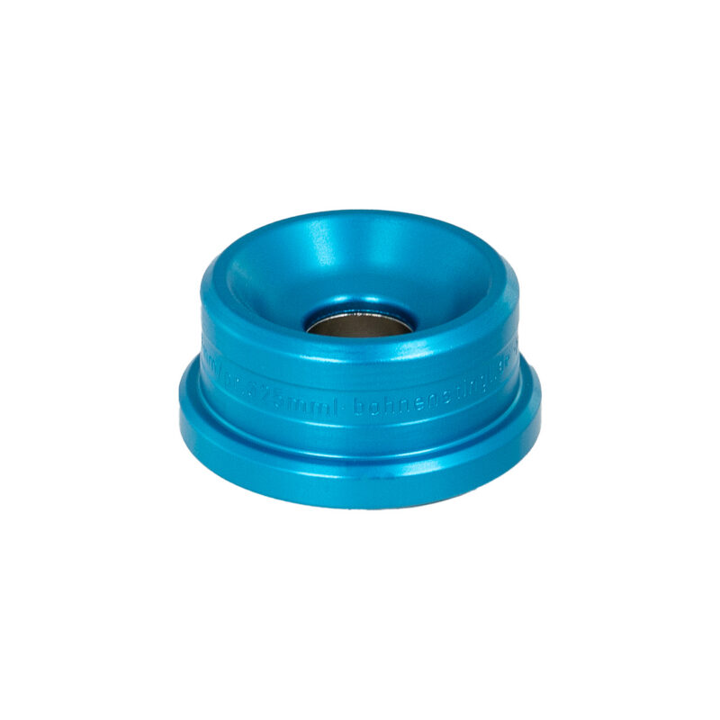 Bohnenstingl magnetbase Ø40 mm i blå anodisert aluminium for kuleprisme 1,5" med sterk holdekraft
