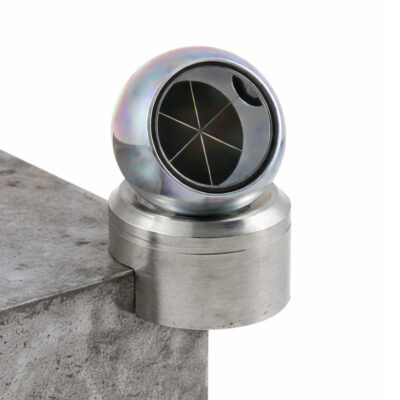 Bohnenstingl magnetbase i rustfritt stål med kraftig magnet for kule 1,5 tomme – presis montering på utvendige hjørner.