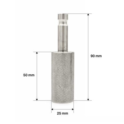 Adapter fra 5/8 hunn-gjenge til Leica-topp for landmåling og prismetilbehør