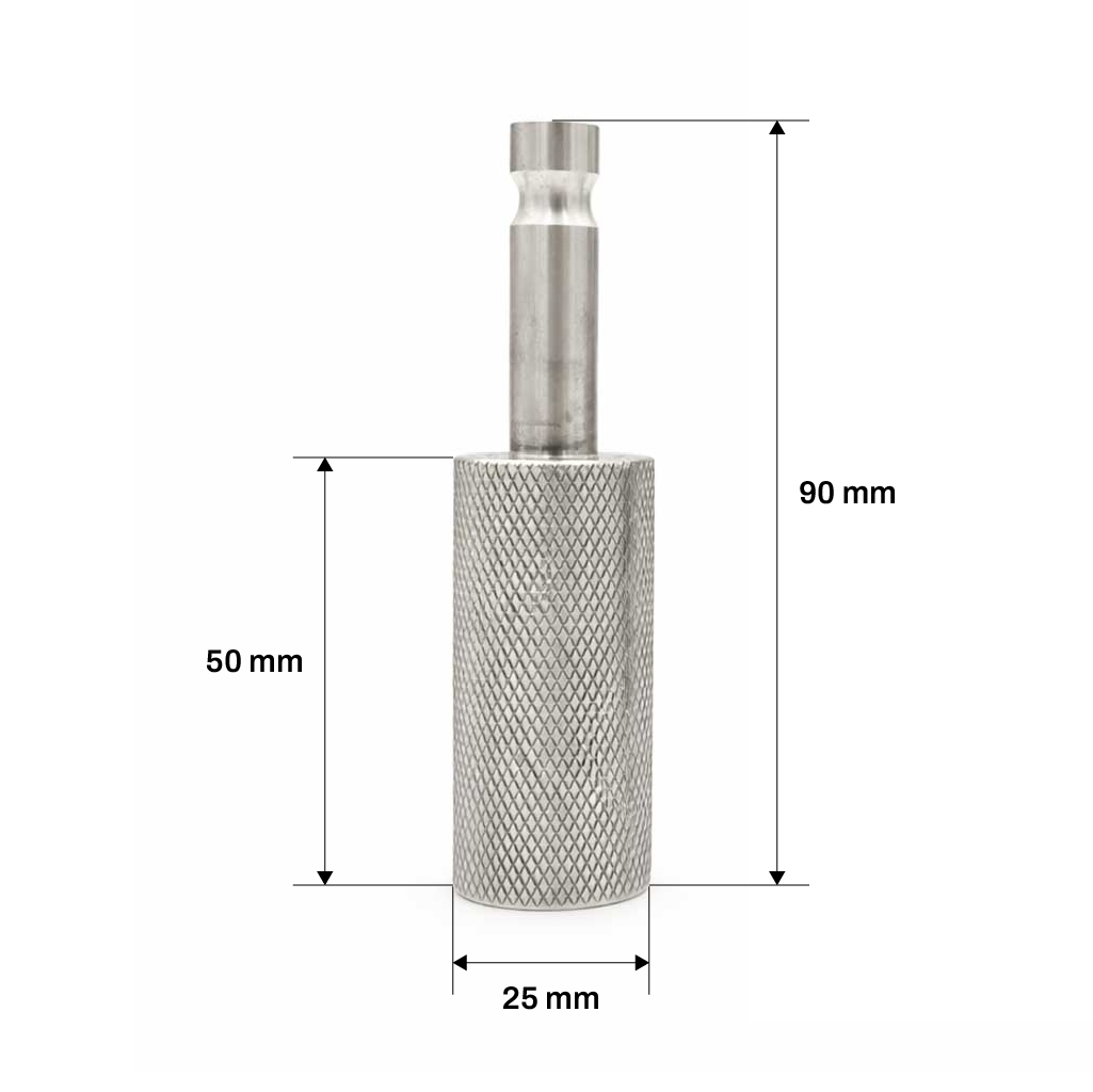 Adapter fra 5/8 hunn-gjenge til Leica-topp for landmåling og prismetilbehør