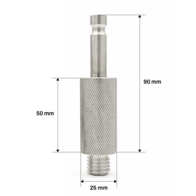 Adapter fra 5/8 hann-gjenge til Leica-topp for landmåling og prismetilbehør