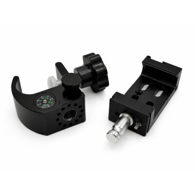 Mobilbrakett for GNSS- og prismestang med klemme for telefon 60–90 mm