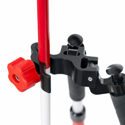 Bipod tofot støtteben med Y-klemme og hurtigutløser for GNSS- og prismestenger