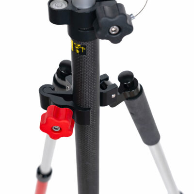 Bipod tofot støtteben med Y-klemme og hurtigutløser for GNSS- og prismestenger