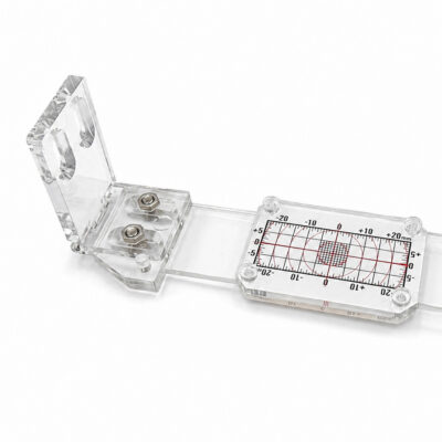 Sprekk- og deformasjonsmåler med vinkeldel for måling i hjørner og på flater