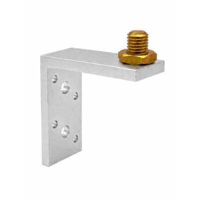 Likebeint prismebrakett i aluminium med 5/8 tommer gjengetopp og låsemutter for prismemontering.
